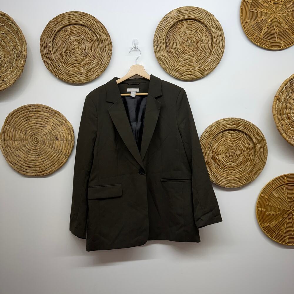 H&M Brown Oversized Blazer Jacket Medium